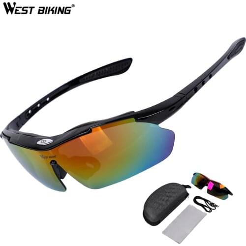 WEST BIKING Cycling Glasses Outdoor Sports Running Racing UV400 Sunglasses Men Women Bicycle Eyewear MTB Road Bike Goggles