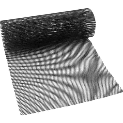 1 Piece Car Aluminum Alloy Front Bumper Air Inlet Grill Mesh Sheet Black