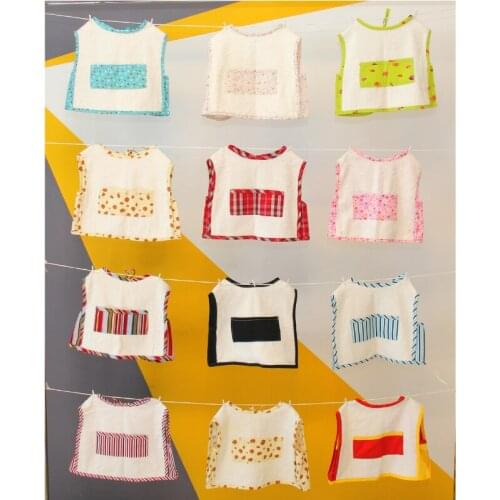 1 pcs Baby Bibs Cotton Short Sleeve Girls Boys Baby Shower Gift Children Accessories Eco Friendly Washable Baby Feeding Apron