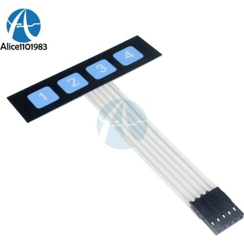 1x4 4 Key Matrix Membrane Switch Keypad Keyboard Control Panel SCM Extended Keyboard Super Slim Controller for Arduino DIY