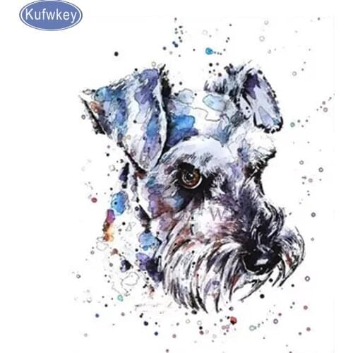 Diamond Embroidery schnauzer painting puzzle 5d,Full,daimond painting christmas,square Rhinestone,Mosaic,Cross Stitch,sticker