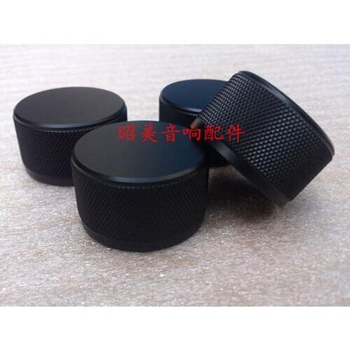 1pcs D:44mm x H:22mm aluminum volume knob amplifier knob black color-sn