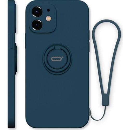 For iPhone 12 11 Pro Xs Max XR Case, 360 Ring Holder Kickstand Compatible with Magnetic Car Mount, Anti-Scratch Protective Case