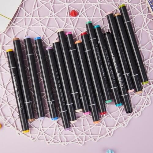 Finecolour EF103 Professional Alcohol Based Art Markers Double-Headed Soft Marker Pen Art Painting Supplies Drawing Hot Sale