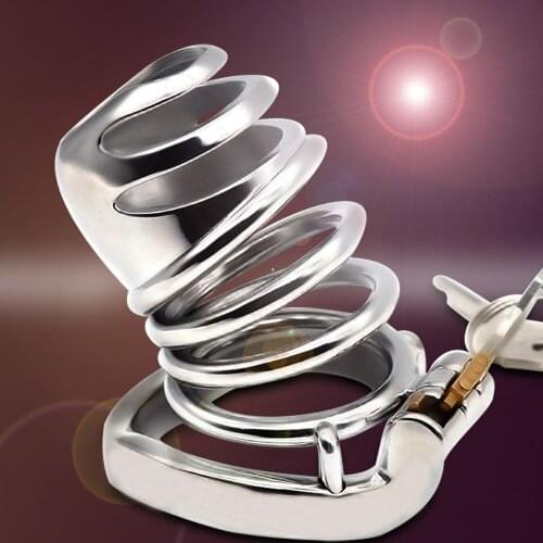 FRRK15A, male chastity device, penis cage, metal chastity belt, CB6000 penis sex toys, penis ring, shipping triangulation