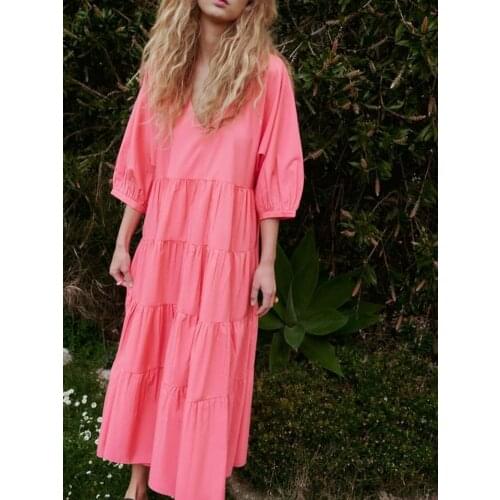 JUN WU Red Summer Dresses