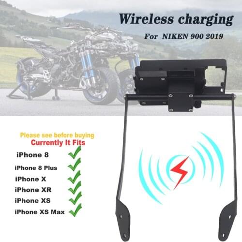 Motorcycle Stand Holder Phone Mobile Phone GPS Navigation Bracket For YAMAHA NIKEN 900 2019 Wireless Charging