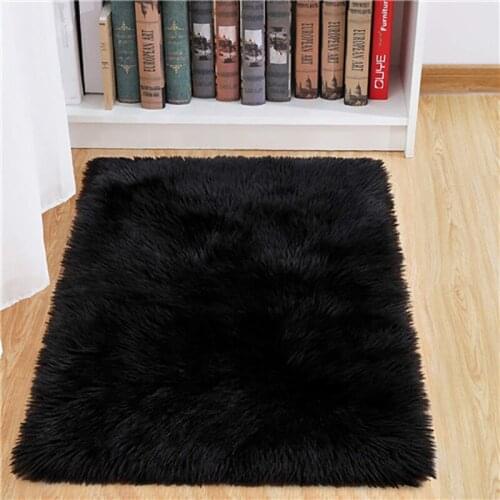 Soft Faux Fur Rectangle Area Rugs Fluffy Indoor Carpet for Bedroom Dorm Room Kids Baby Living Room Home Decorate Floor Rug Pink