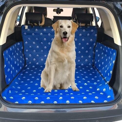 New 600D Oxford Cloth Printing Waterproof Pet Dog Cat Car Trunk Cover Pet Blanket