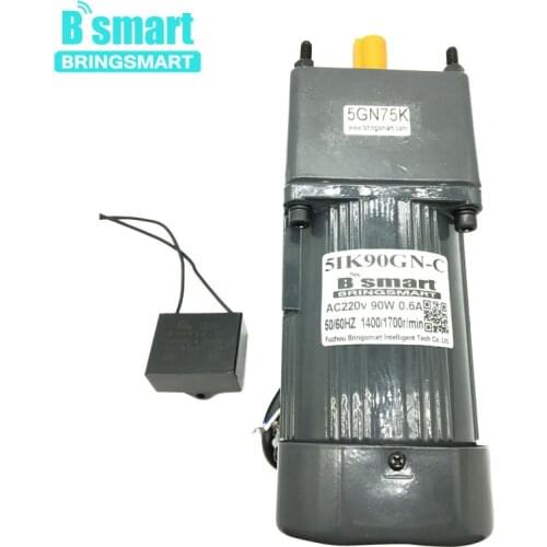 5IK90GN-C AC Fixed Speed 90W Single-Phase Motor AC 220V Constant Speed Motor Slow Speed Motor Reversible With Capacitance