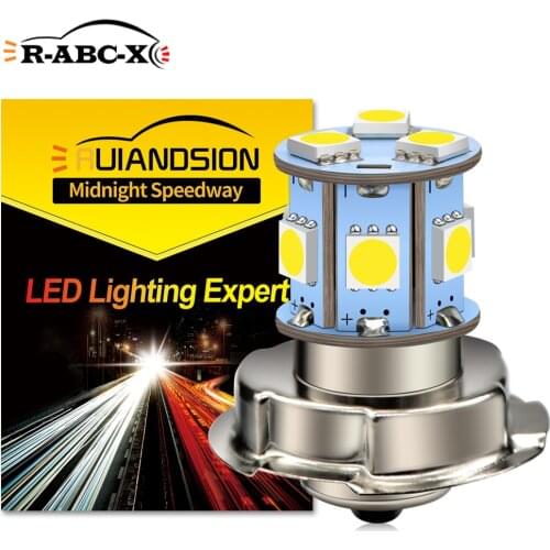 P26S Motorcycle Headlight Led Bulb 3W 720LM 5050 9 SMD 6000K White Driving Lights Motorbike Moto Bike Headlamp Lamp Bulb 10-80V