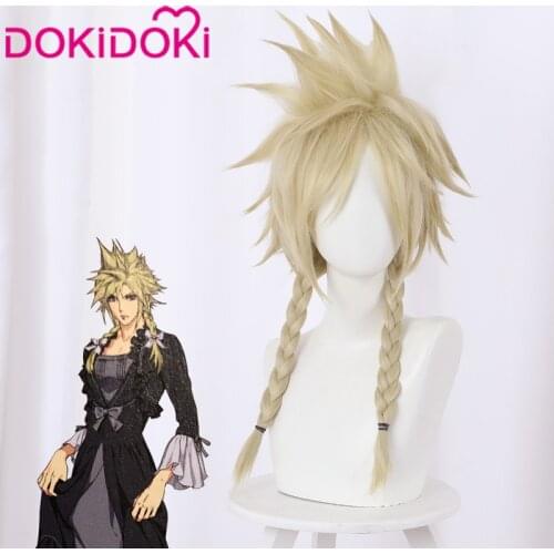 DokiDoki Game FFVII Final Fantasy Cloud Strife Cosplay Wig Girls Ver Final Fantasy Remake Cosplay Wig Cloud Strife