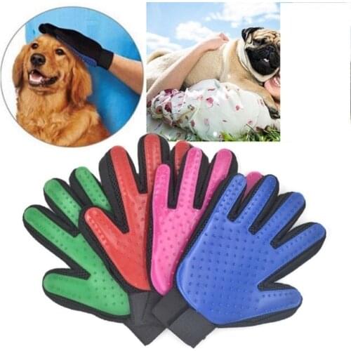 Pet Grooming Cat Gloves dog Brush Comb Cat Hackle Pet Deshedding Brush Glove for Animal Pet Hair GloveS for Cat Dog