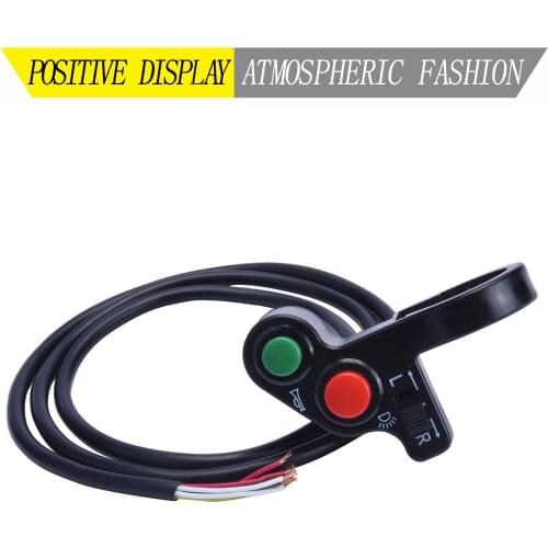 Motorcycle Handlebar Switch Electric Bike Scooter Horn Turn Signals On/Off Button Light Switch