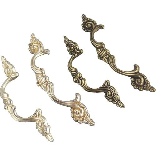 Antique Silver Bronze Furniture Handles Kitchen Cabinets Door Knob Pull Drawer Wardrobe Cupboard Shoe Closet Dresser Pull Handle
