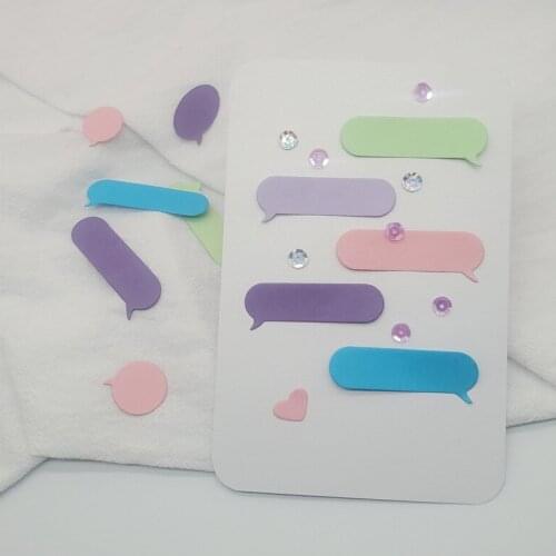 Scrapbooking Cutting Dies Bubble Dialog Box Embossing Notebooks Stencil Stamps And Dies New Arrivals Cutting Template