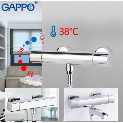 GAPPO shower faucet bath tap mixer thermostatic shower faucet bathtub shower set wall mounted shower faucet bathroom taps