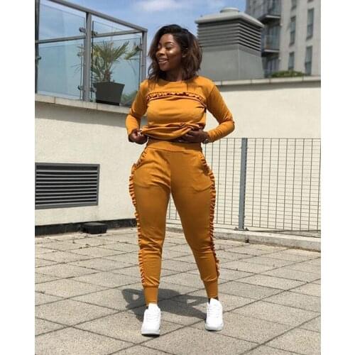 Workout Clothes For Women Sport Sets Street Style Solid Long Sleeve Fitness Clothing Gym Sport Suit Running Sets Gym Clothes