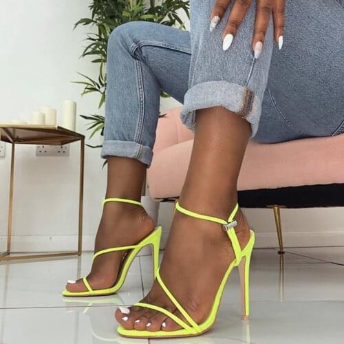 11CM Summer Gladiator Platform Pump Shoes Women Peep Toe High Heel Shoes Woman Party Wedding Shoe High Heels Pumps Chaussure