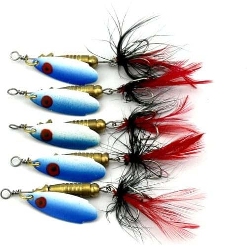 5pcs Metal Spoon Fishing Lure 6.5cm 6g Novel Feeder Peche Spoon Fishing Lure Hard Spinnerbait Noise Fishing Tackle Spoon Lure
