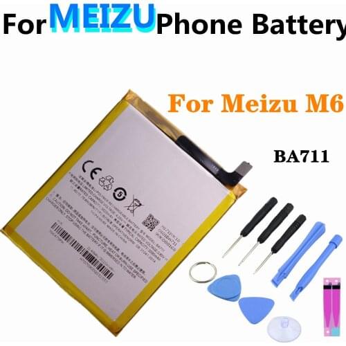 BA711 Battery For Meizu M6 (M6 Mini) Meilan M6 M711 M / C / Q / H Battery 3020mAh High Quality Smartphone Replacement Batteries