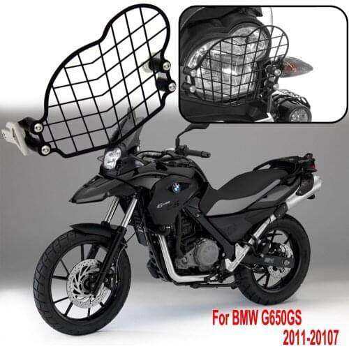 Motorcycle Acrylic/ Grille Front Headlight Lens Cover Frame Light Protector For BMW G650GS 2011 2012 2013 2014 2015 2016 2017