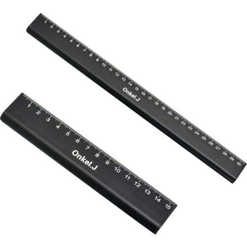 Aluminum Measuring Tools Ruler 6/12 Inch Droplet-shaped Metric/Inch Painting Mapping Ruler Measurement Tools For Home Office