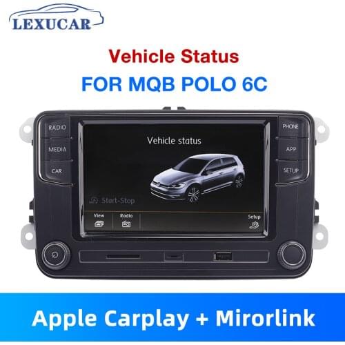 Lexucar MQB Car Radio 2 din Vehicle Status Carplay Navigation MirrorLink Original Car Multimedia Player ONLY For VW MQB POLO 6C