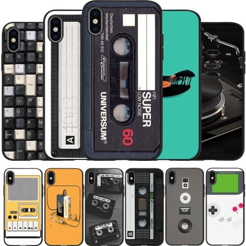 Retro music tape game console Case For iPhone 11 XR XS Max 7 8 6 6S Plus 5 5S SE 2020 Back Cover For iPhone 11 Pro Shell