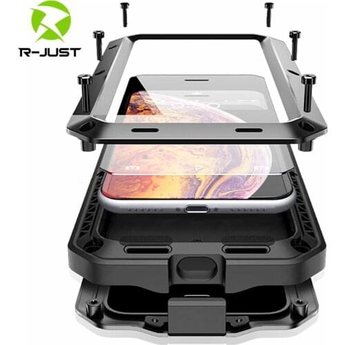 Outdoor Heavy Duty Doom Armor Shockproof Metal Case For iPhone 11 Pro XS MAX XR X 7 8 6 6S Plus 5S 5 Dustproof Protection Cover