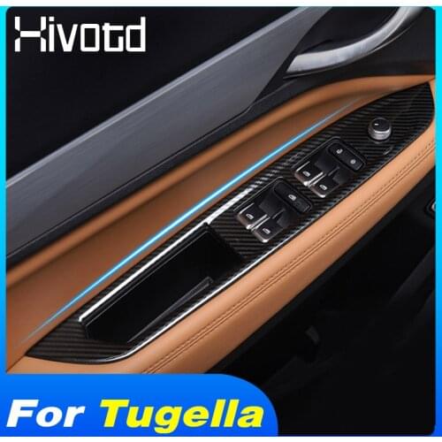 Car Door Window Button Cover Trim Glass Lifting Switch Panel Sticker For Geely Tugella,Xingyue,FY11 2021-2019 Accessories