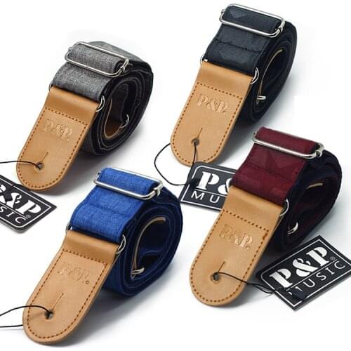 Breathable Dive Cotton Plus Soft ThickerGuitar Strap Electric Guitar Acoustic Guitar Folk Guitar Bass Strap