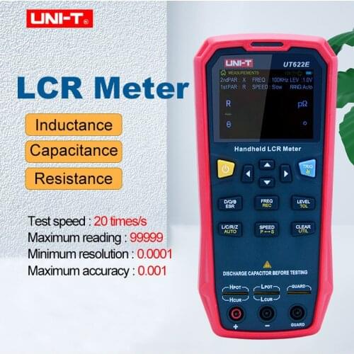 UNI-T UT622A UT622C UT622E Digital LCR Meter Handheld Frequency Inductance Resistance Capacitance Tester Multimeter Ohmmeter