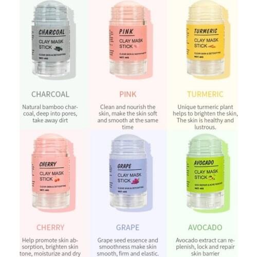 Clay Mask Stick Purifying Stick Facial Mask Skin Detoxifying