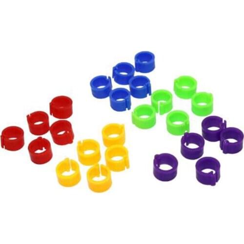 100Pcs 8mm Identification Pigeons Bird Opening Foot Rings Bird Supplies