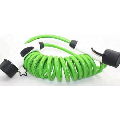 IEC 62196-2 male to female 16A 3 phase EV cable ev charging cord Type 2 to Type 2
