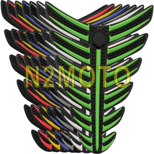 Red/Green/Blue/Black/Yellow/Grey/White Motorcycle Gas Tank Pad Sticker Rubber Decal Universal 22*16cm for Honda Yamaha BMW Suzuk