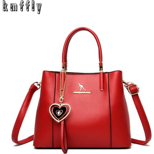 Hot Sale High Quality PU Leather Ladies Fashion Shoulder Bag Large Capacity Elegant Girl Trend Crossbody With Exquisite Pendant