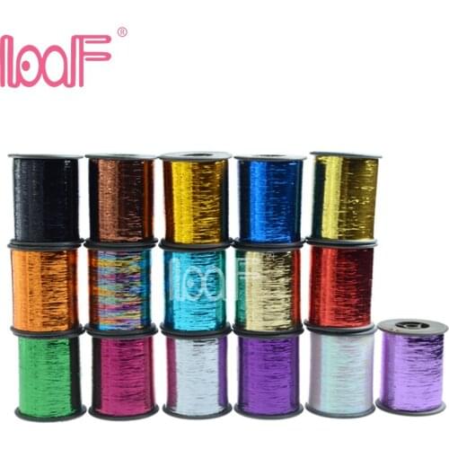 LOOF wholesale 10rolls Hot 16colors 2000m (78740 inch) roll colors Tinsel synthetic hair for cosplay wigs