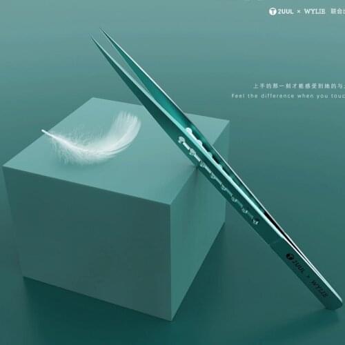 Tool Sets For 2UUL WYLIE Ti11 Tweezer Green Straight Tip For Mobile Phone Motherboard PCBA Repair