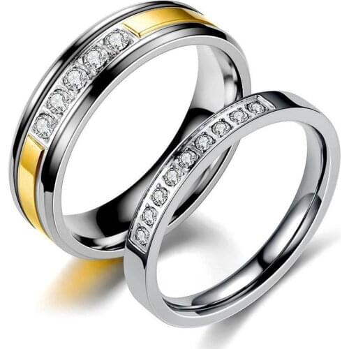 New Fashion simple Titanium Steel Couple Ring Simple South Korea Stainless Steel Ring Head Ornament