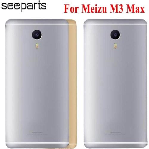 Original Battery Cover Housing For MEIZU M3 Max Battery Cover Battery Door Back Cover Housing With Camera Lens