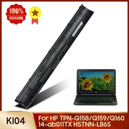 Original Laptop Battery KI04 for HP TPN-Q158/Q159/Q160 HSTNN-LB6S 14-ab011TX Genuine Replacement Battery 2670mAh +tools