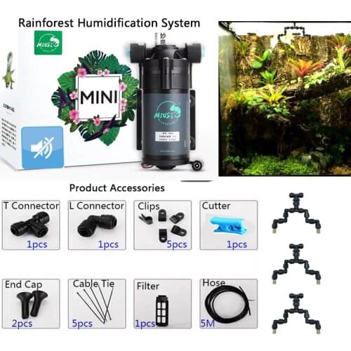 Reptiles Fogger Mist Sprinkler Rainforest Tank 360 Adjustable Aquarium Aquatic Pet Pond Pool Fish Aquatic Misting System