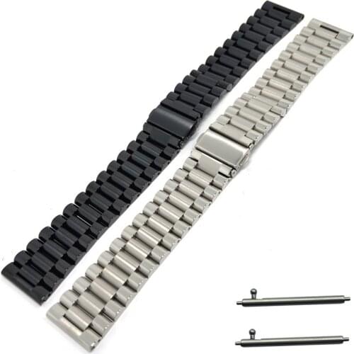 BEAFIRY Stainless Steel 20mm 22mm Watch Band Quick release Black Silver Watchband Strap for Huawei Samsung Wristwatches Belt