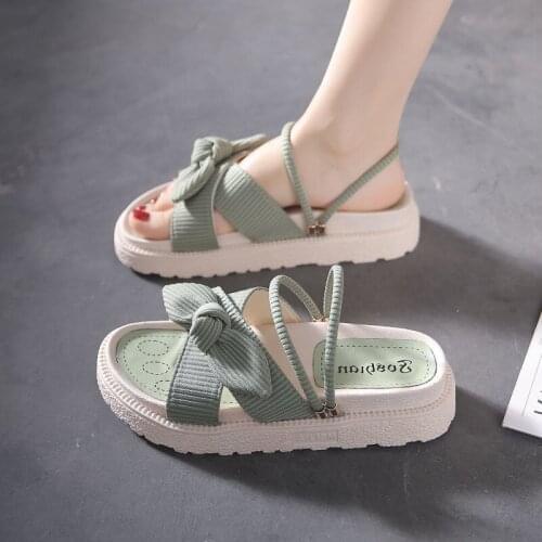 2021 Fashion Gladiator Sandals For Women Summer Thick Soles Platform Open Toe Sandals Woman Ladies Casual Shoes Zapatos Mujer