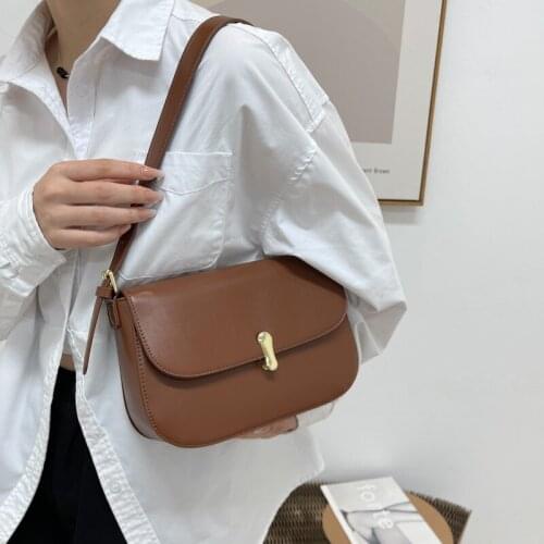 NEW Messenger Bag Shoulder Starp Retro Female Handbag Flap Solid Leather Casual Crossbody Bag for Women bolsos para mujer Purse