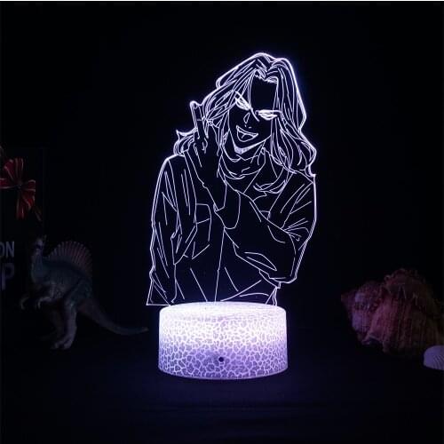 Tokyo Revengers Mikey Manga 3d Light Led Lamp for Child Bedroom Decor Night Light Birthday Gift Room Table Anime Lamp