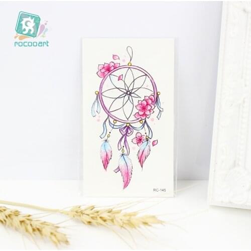 Rocooart Cool Temporary Tattoo sticker on Hand Sex beauty Flash Tatoo rabbit Black bird Design Fake Body art Taty Men Women