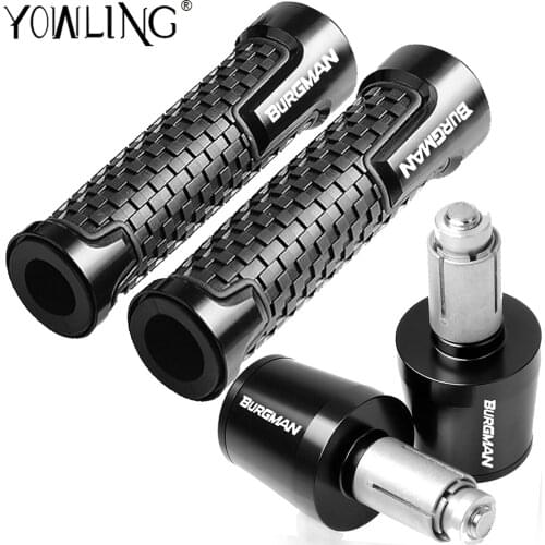 Motorcycle Handle Grip Handlebar Grips End cover Cap For SUZUKI BURGMAN 650 400 125 200 250 AN650 AN400 AN125 AN200 Accessories